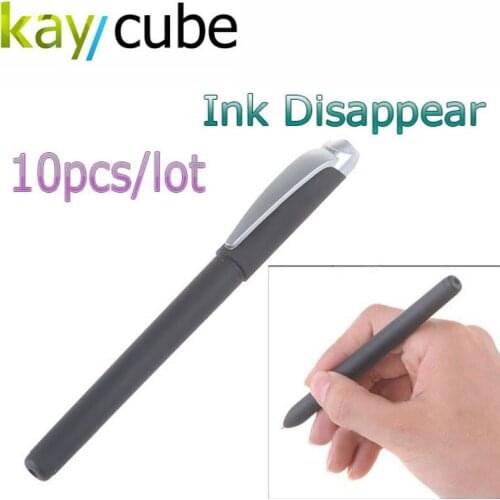 10pcs/lot Magic Auto-Vanishing Ball Point Pen Invisible Disappear Ink Ink-fading Gel Disappearance of Pen Within one day Early W