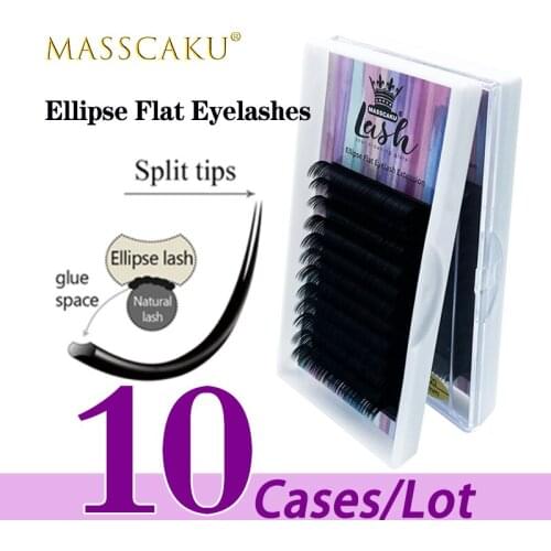 10case/lot Quick delivery 12 lines c/d curl false mink eyelash vendor 100% handmade matte flat eyelash extensions for makeup
