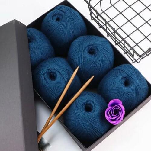 1314 6pcs Cashmere scarf wool fine hand-woven thread material surrounds the neck line yarn for knitting cotton yarn