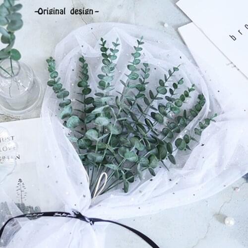 Rustic Eucalyptus Leaves Wall Hanging Decor Fake Boho Backdrop Decoration