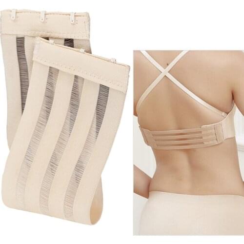 24-31CM Elastic bra buckles Backless Transparent Bra Straps Non-slip Transparent Bra Strap Adjustable Bra Extender Accessories