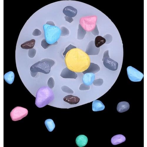 Pebble Silica Gel Mold Cake Decoration Sugar Chocolate Clay Mould 15-1076