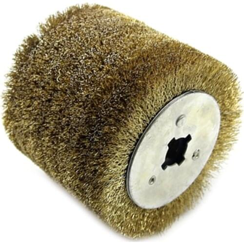 Wire Brush Wheel 0.3Mm Wood Open Paint Polishing Deburring Wheel for Electric Striping Machine