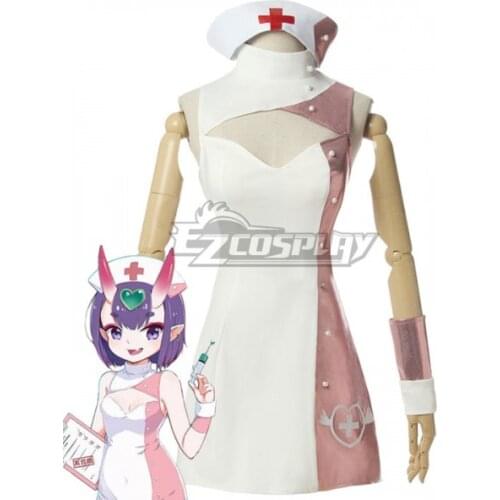 Fate Grand Order FGO Assassin Shuten Douji Nurse Dress Girls Halloween Uniform Skirt Outfit Clothing Cosplay Costume E001