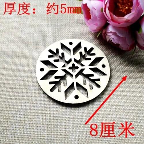 Laser cut wood christmas ornament snowflake christmas decoration
