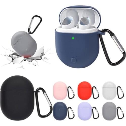 Soft Silicone Earphone Protective Shell Cover For Xiaomi Mi Buds 3 Pro/Redmi AirDots 3 Pro Case With Hook Headset Accessories