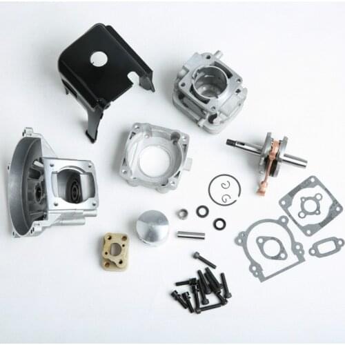 4 Bolt 32cc Cylinder Engine Set Fit 26cc-32CC Zenoah CY Fit for 1/5 HPI ROVAN ROFUN KM BAJA Losi 5ive T Engines Parts