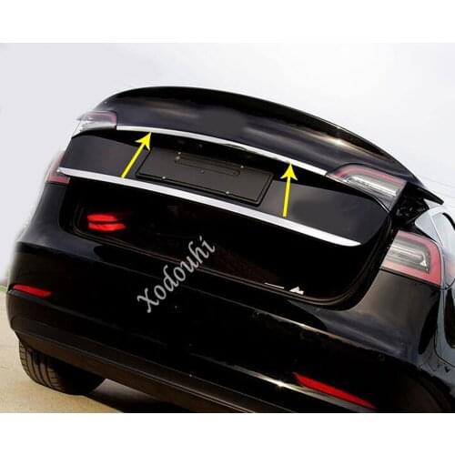 Car Sticker Body Cover Protection Bumper Trim Rear Back Tail Bottom Hoods Pedal Trunk For Tesla Model 3 Model3 2018 2019 2020