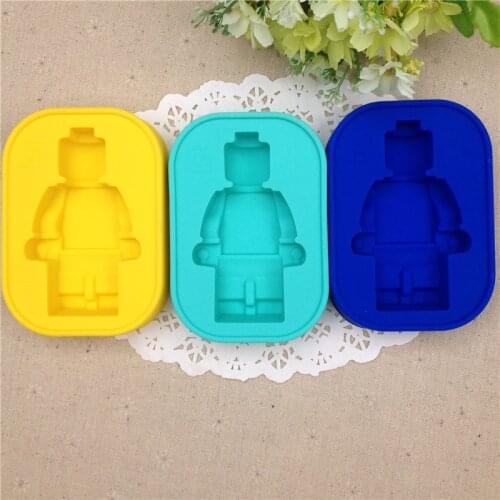 2015 New Fondant Cake Decorating Tools Silicone Ice Trays Mold Super Big Robot Cake Mold Ice Mold Silicone Bakeware IT043