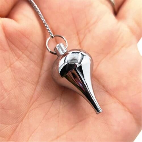 Pendulum pendentif deli pendant Reiki pendulums stone for dowsing Charms pendulum stone Amulet ose gold 100% Copper Material