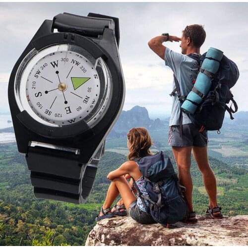 Portable Wrist Compass Outdoor Camping Survival Tool Military Tactical Compass EDC For Climbing Hiking Hunting Travel Adventure