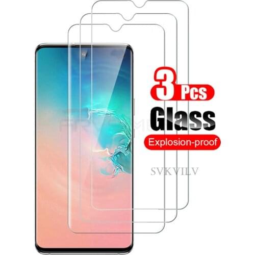 Clear HD 3 PCS Tempered Glass Film For Samsung Galaxy A12 A31 A41 S10e A51 A71 S20 FE A21S M11 A11 M21 M31 M31S M51 Note 10 Lite