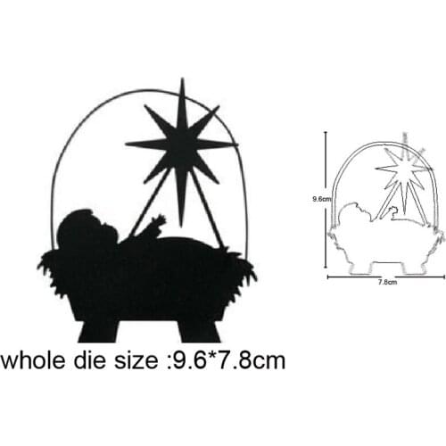 Nativity Jesus Polaris Metal Cutting Dies for 2020 New Stencil dies DIY Scrapbooking dies Embossing Paper Card Making Craft dies