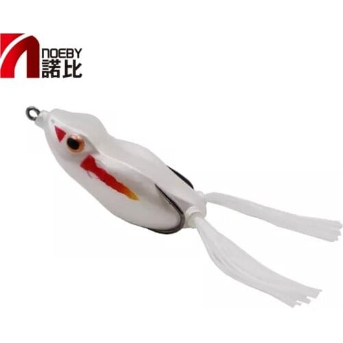 NOEBY fishing Frog Lure 70mm 21g Topwater Floating Fishing Lure for Saltwater Silicone Artificial Frog Bait Fishing Wobblers