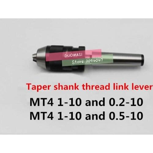 Automatic Locking Drill Chuck 0.2-10/0.5-10 and Thread taper shank link rod MT4 1-10, lathe, machine center, drilling machine