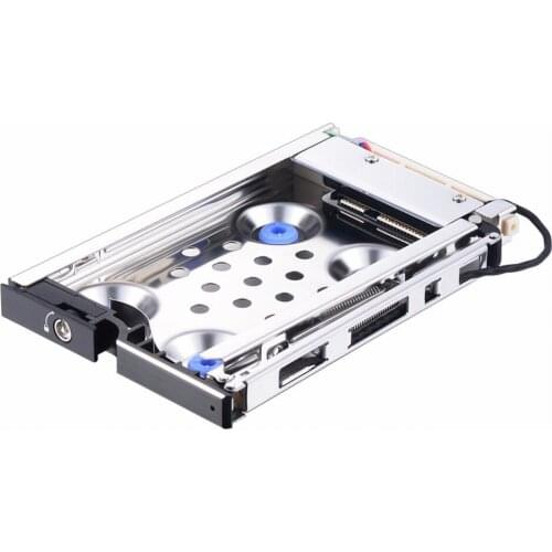 Uneatop ST8214X 2.5 inch SATA Shock-proof HDD/SSD Mobile Rack Enclosure with Black Door