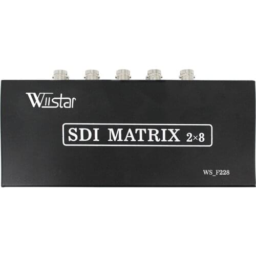 SDI Matrix 2x8 SDI Switch 2 To 8 Converter for 3G HD SD Monitor Security Camera CCTV Video