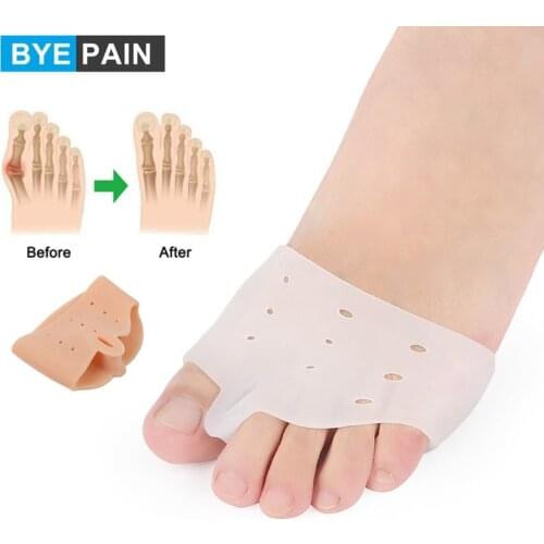 1Pair Bunion Corrector Gel Bunion Pads Splint Protector Sleeves Hallux Valgus Toe Pain Relief Big Toe Spacers for Women & Men
