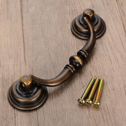 1pc 3.5'' Vintage Look Drawer Pulls Handles Knob Cabinet Door Knobs Handle Pull Rustic For Home Tools Accessories