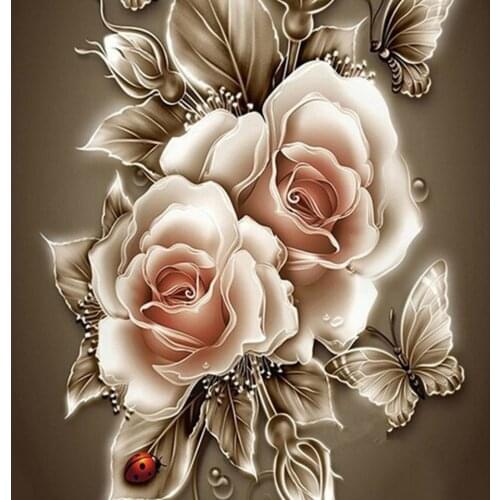 5D DIY Diamond Painting Flower Peony Series Cross Stitch Diamond Embroidery Rhinestone Mosaic Picture Patterns Home decor
