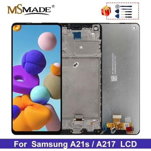 6.5" Original For Samsung Galaxy A21S LCD A217F SM-A217F A217 Display Touch Screen Digitizer For Samsung A21S Screen Replacement