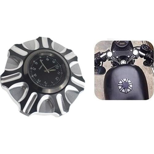 Billet Aluminum Fuel Tank Cap Fuel Cap with Watch for Harley XL 1200 883 X48