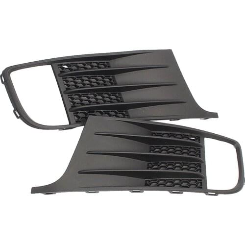 Bumper Lower Fog Light Lamp Grilles Cover For VW JET.TA GLI MK6 2011 2012 2013 2014 5C6 853 665 C 5C6 853 666 C