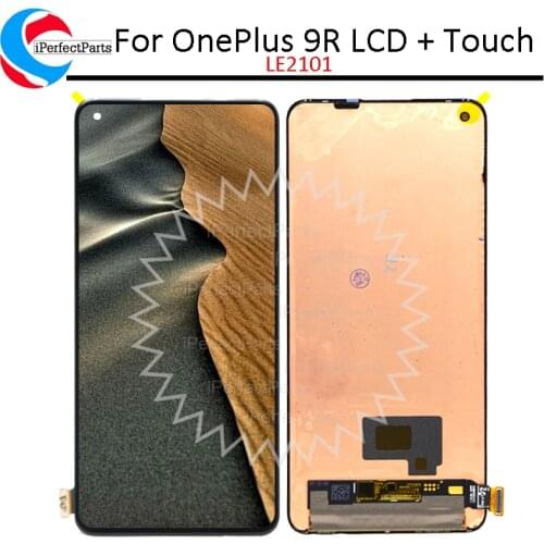 6.55'' Orignal AMOLED For OnePlus 9R LCD DisplayTouch Panel Screen Digitizer For OnePlus 9 R LE2101 1+9R Display