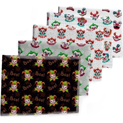 Design Happy Halloween Pattern Printed Bullet Textured Liverpool Patchwork Tissue Kids home textile 50*145cm