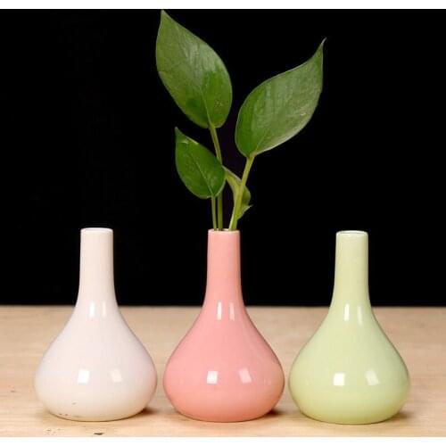 Hydroponic Small Table Vase Decoration Home Decoration Living Room European Flower Arrangement Ceramic Small Flower Vase