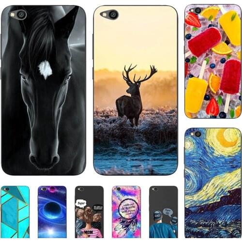 Fashion Bumper Cute Case For Xiaomi Redmi GO 5.0" Case Soft Silicone Cat Horse Flower Cover Back Shell