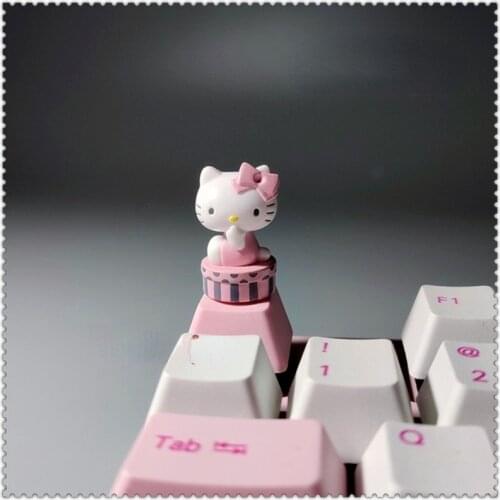 Cartoon Keycaps Mechanical Keyboard Gaming Decoration Cute Pink R4 ESC Key Caps Cartoons Gift Custom Key Caps Cherry Mx Switch