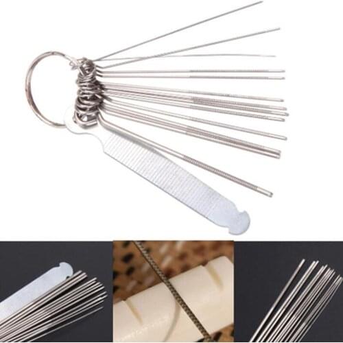 Stainless Steel Guitar Nut Slotting File Kit Saw Rods Slot Filing Set For Professional Guitar Accessories Musicial Guitar Parts