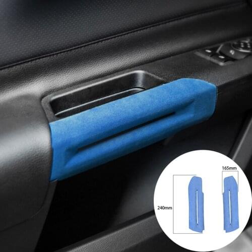 Car Inner Door Handles Cover Trim Sticker For Ford Mustang 2015-2020 Alcantara Suede Leather Car-Styling Interior Accessories