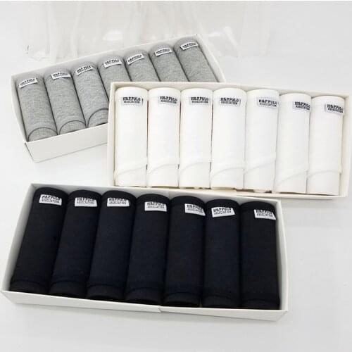 7 Pcs/lot Underwear Women Panties Lace Briefs Sexy Lingeries Cute Calcinhas Cotton Underwear Print Shorts Underpant Panty Ladies