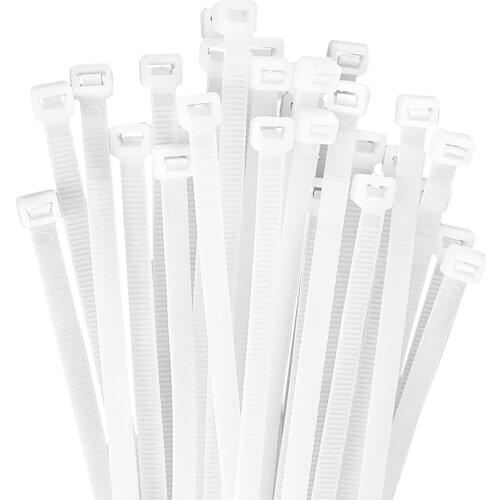 Organiser Fasten Hardware Industrial 300Pcs 4" 6" 8" Multipurpose Locking Nylon Wire Heavy Duty Wrap Self-locking Cable Zip Ties