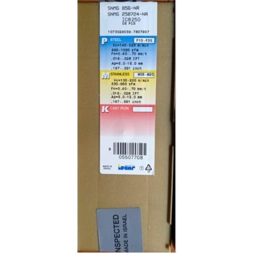 ORIGINAL 10PCS CARBIDE INSERT SNMG 250724-NR IC8250