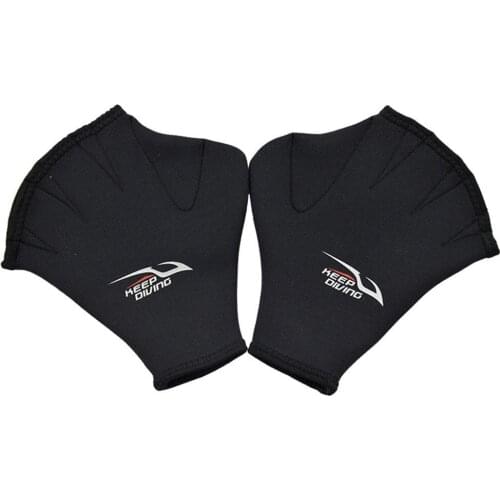 1 Pair 2mm Adult Professional neoprene gloves Webbed Swim fingerless Gloves neoprene glove Diving Swimming Paddles