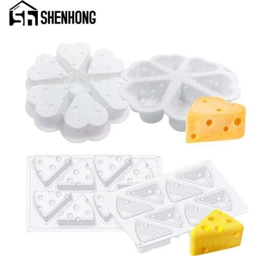 SHENHONG 2 Styles Cheese Mousse Silicone Cake Mold Baking Pastry Form French Dessert Mould Chocolate Muffin Decorating Tools