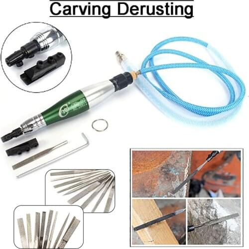 Ultrasonic Pneumatic Air Reciprocating Oscillating File Grinder Pen Type Polishing Grinder Pneumatic File Lapping Tools 1/8"