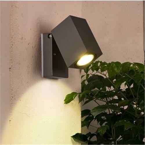 Modern Simple Outdoor Rotatable Single Head Led Wall Light Corridor Lamp External Wall Courtyard Lamp Free Shipping