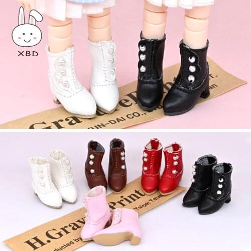 New 16cm BJD Ob11 Doll Shoes Multiple Colour High Heels Boots 1/12 Doll House GSC Obitsiu 11 Universal Accessory Xmas Gifts