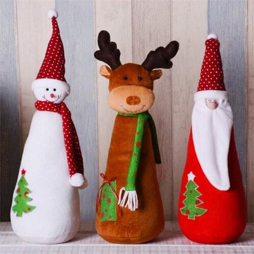 Christmas Tree Ornaments 35cm Reindeer Snowman Santa Claus Doll Happy New Year Home Decor Christmas Decor Gifts for Children