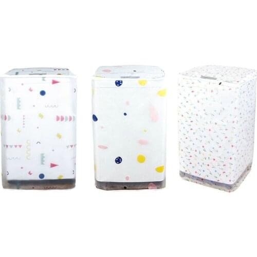 Waterproof Silver Coating Cover Washing Machine Sunscreen Passport Flower Protector Home Roller Dustproof Cover