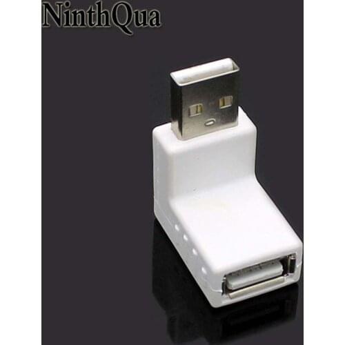 1pcs USB 2.0 Type A Male Plug to Female jack Adapter Connector Up Type Right Angle Extension cord Converter
