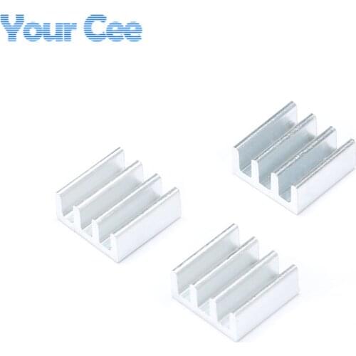 10 pcs 11*11*5.5mm Heatsink Cooling Fin Radiator Aluminum Cooler Heat Sink for Chip, LED, Power IC Transistor, Module PBC
