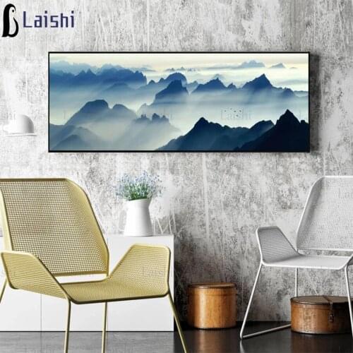 5D square round stones Large-scale landscape painting full diamond embroidery crystal diamond painting mosaic hobby needlework