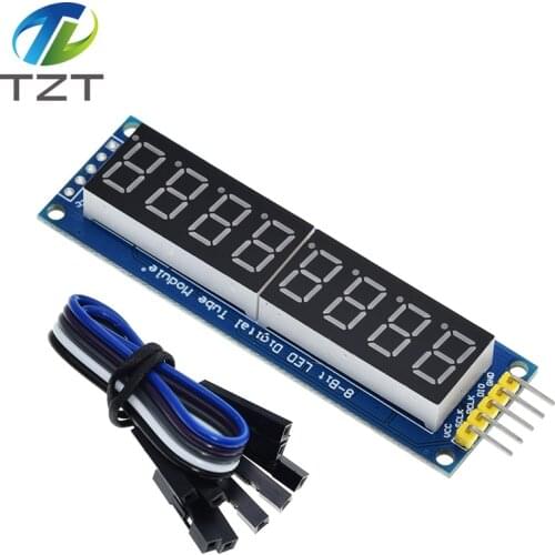 74HC595 CWG 8-Digit 8 Bits 8bit Digital Tube Display Control Module Red Three IO for Arduino 595 Driver