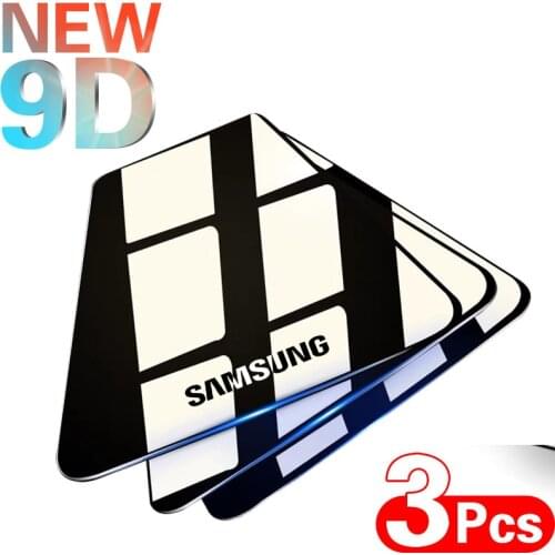 9D Full cover Tempered Glass On for Samsung Galaxy A50 A01 M21 M31 M30S Screen Protector for Samsung A40 20e A20 A10 A30 A70 A60