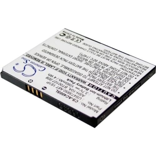 Cameron Sino 1090mah battery for ACER beTouch E400 E400B neoTouch P400 ASH-10A US473850 A8T 1S1P